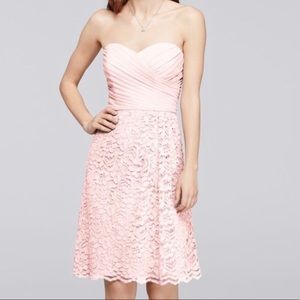 Short Sweetheart Neckline Bridesmaid Dress